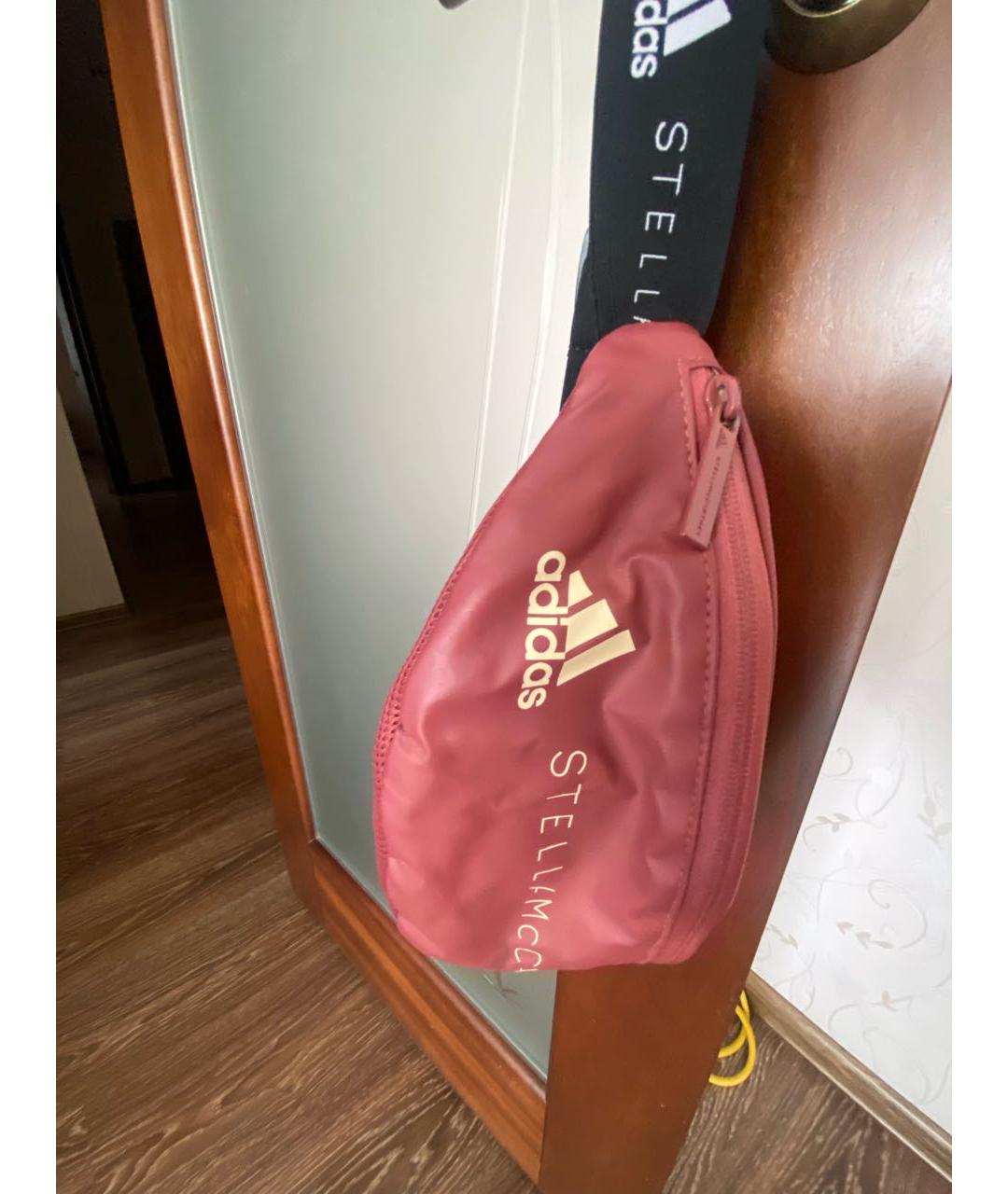 ADIDAS BY STELLA MCCARTNEY Бордовая поясная сумка, фото 4