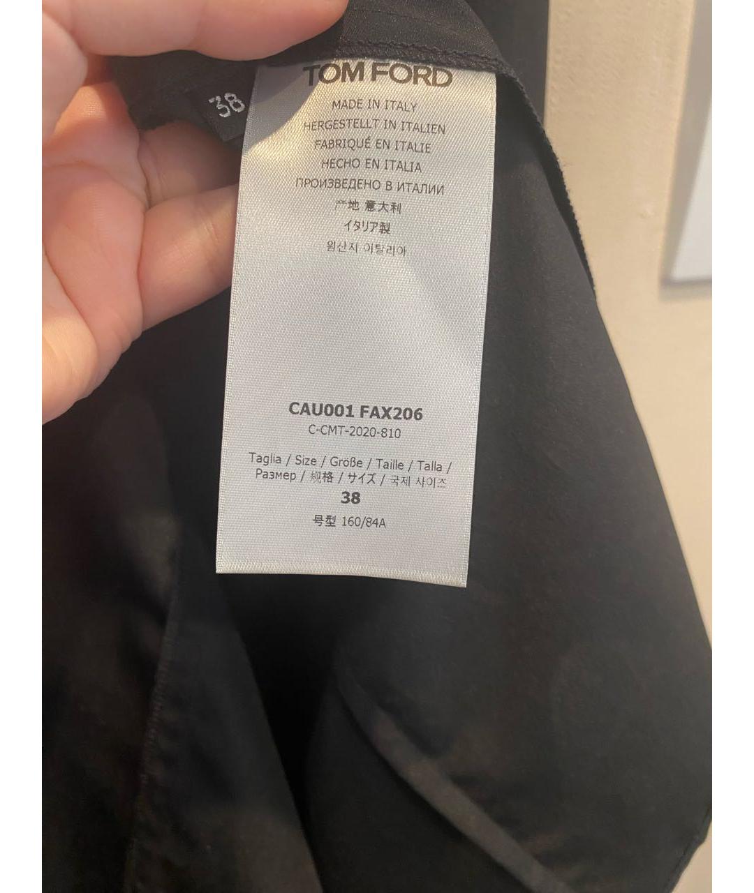 TOM FORD Черная полиэстеровая блузы, фото 7