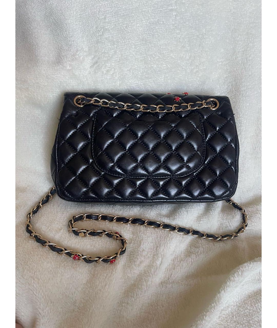 CHANEL Черная кожаная сумка через плечо, фото 3