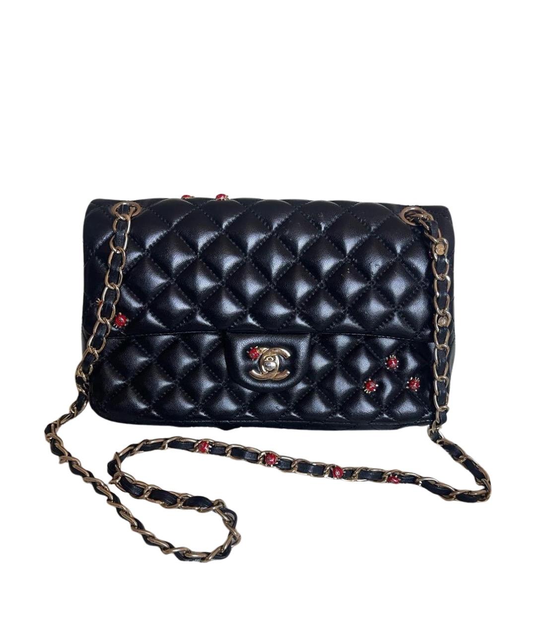 CHANEL Черная кожаная сумка через плечо, фото 1
