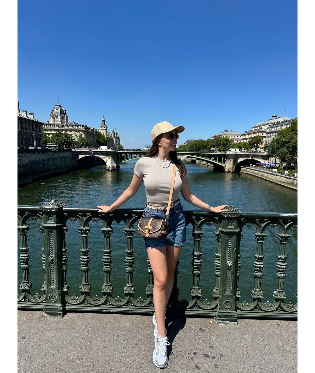 LOUIS VUITTON Коричневая сумка через плечо, фото 6