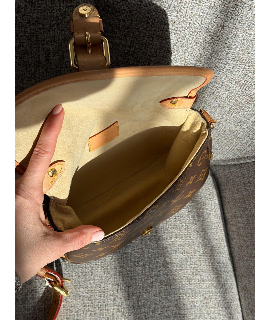 LOUIS VUITTON Коричневая сумка через плечо, фото 4