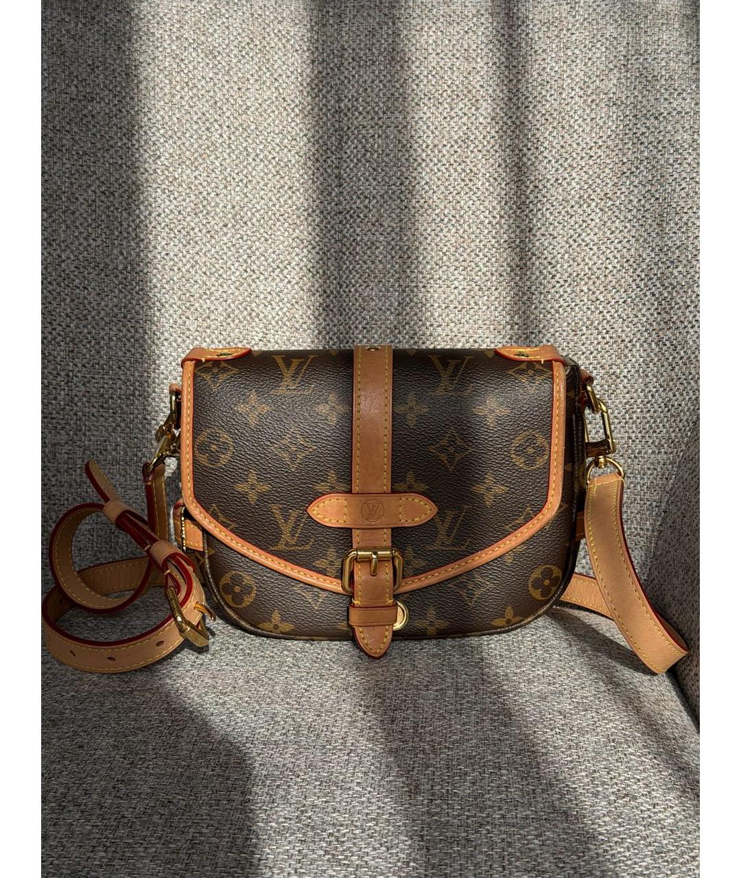 LOUIS VUITTON Коричневая сумка через плечо, фото 5