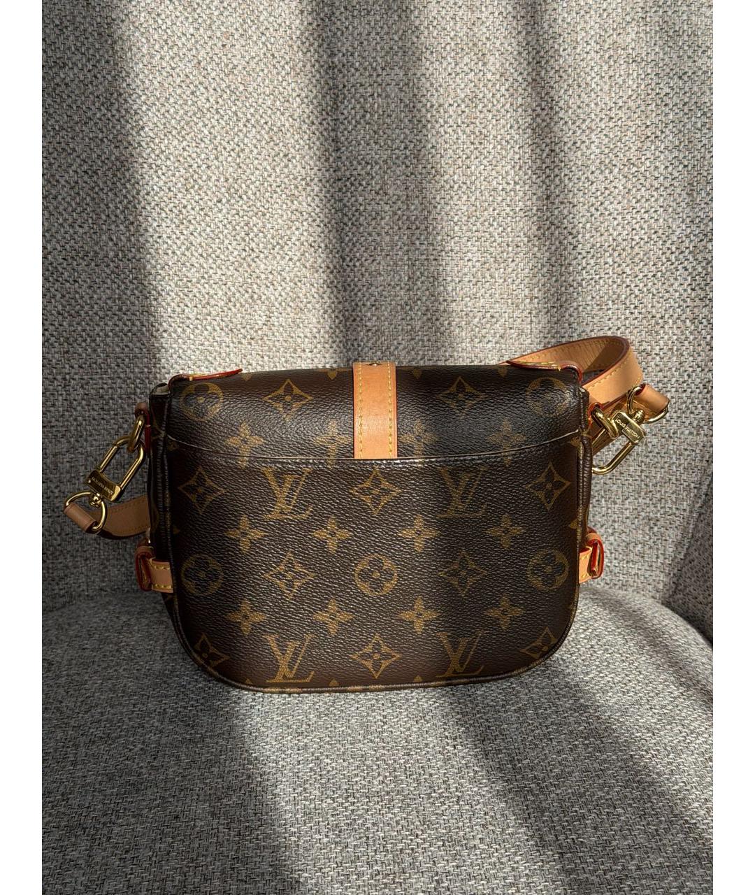 LOUIS VUITTON Коричневая сумка через плечо, фото 3