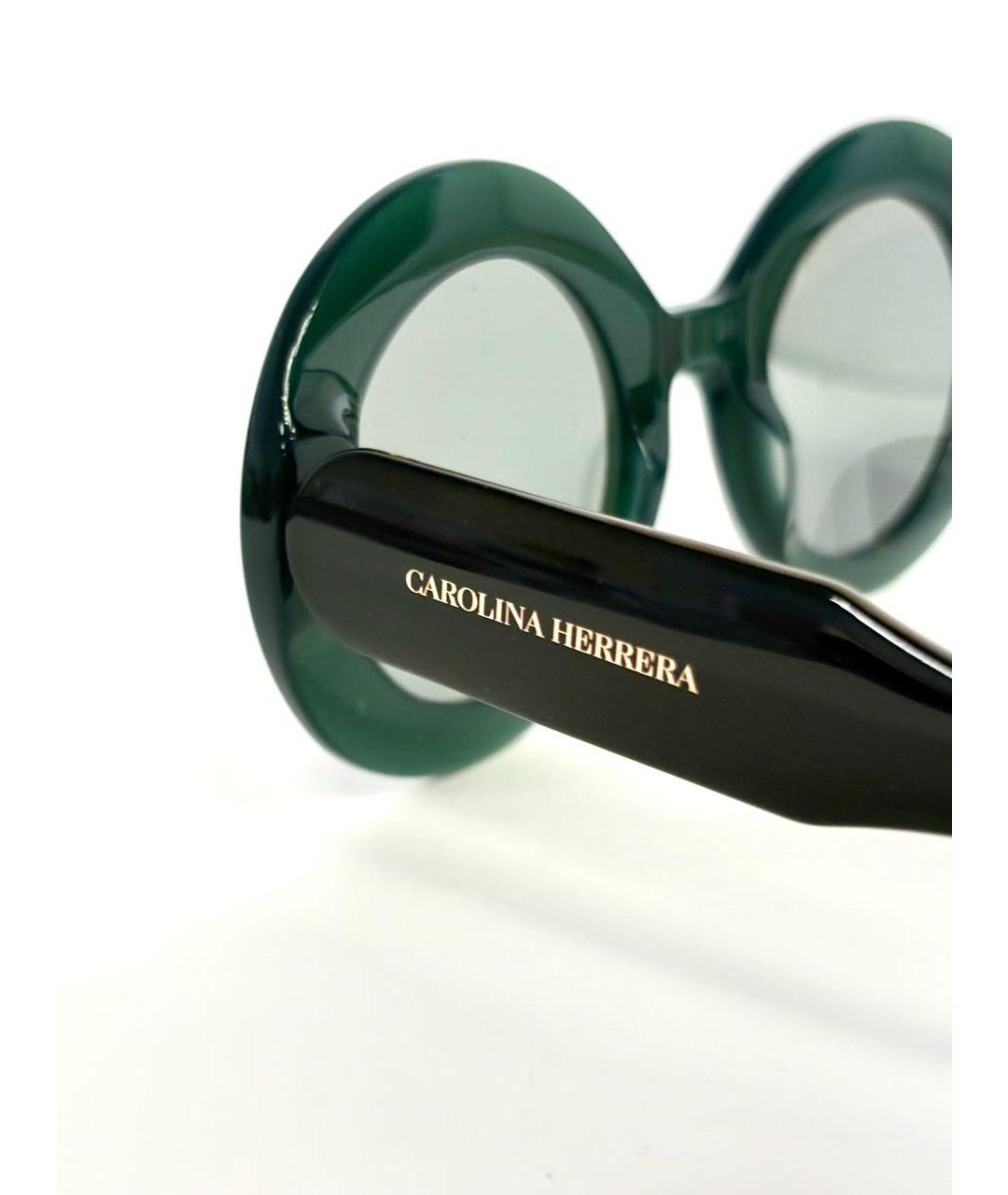 CAROLINA HERRERA Зеленые пластиковые солнцезащитные очки, фото 8