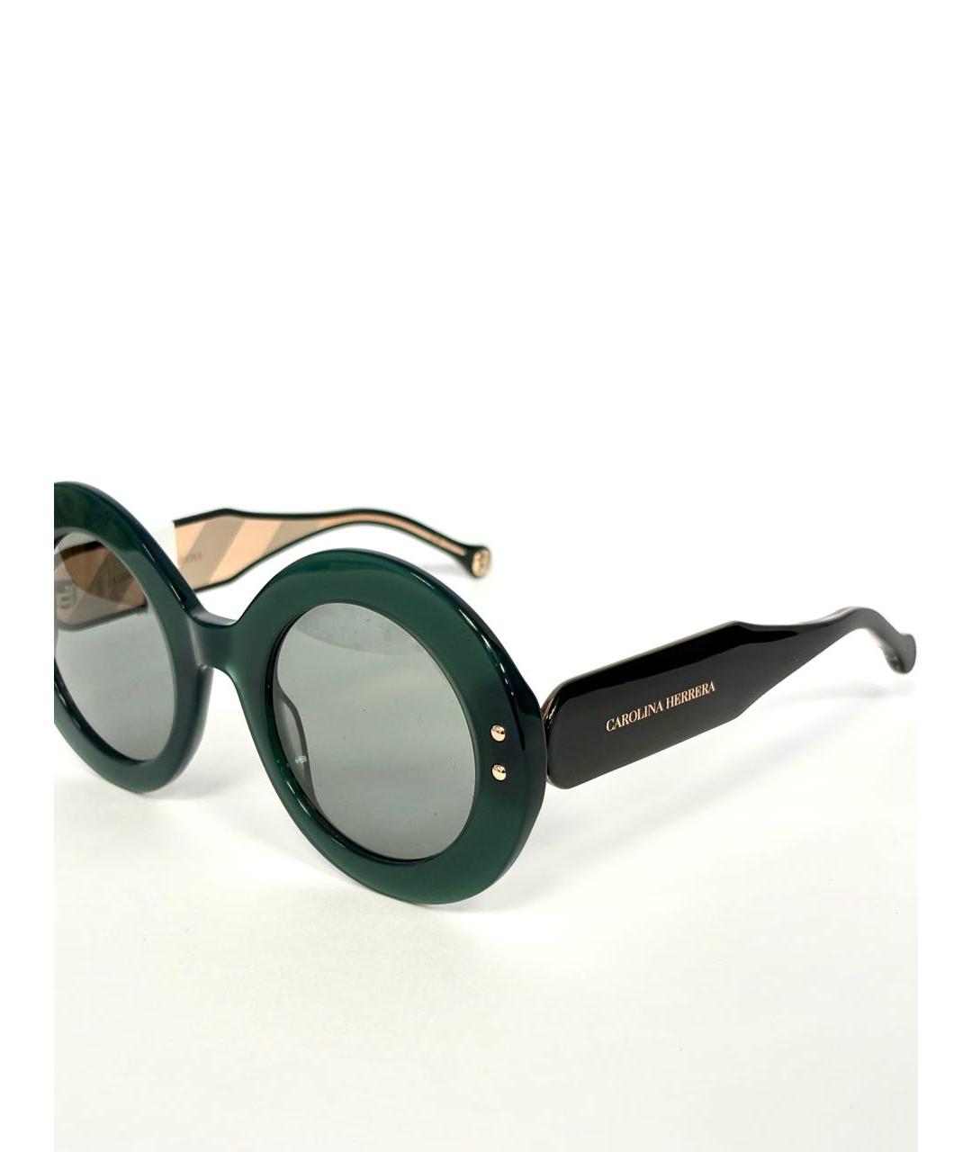 CAROLINA HERRERA Зеленые пластиковые солнцезащитные очки, фото 7