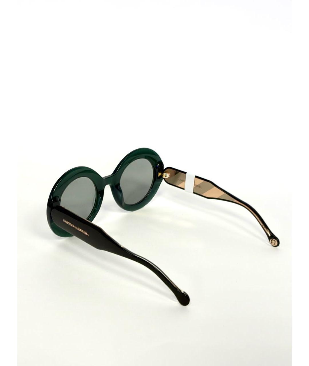 CAROLINA HERRERA Зеленые пластиковые солнцезащитные очки, фото 6