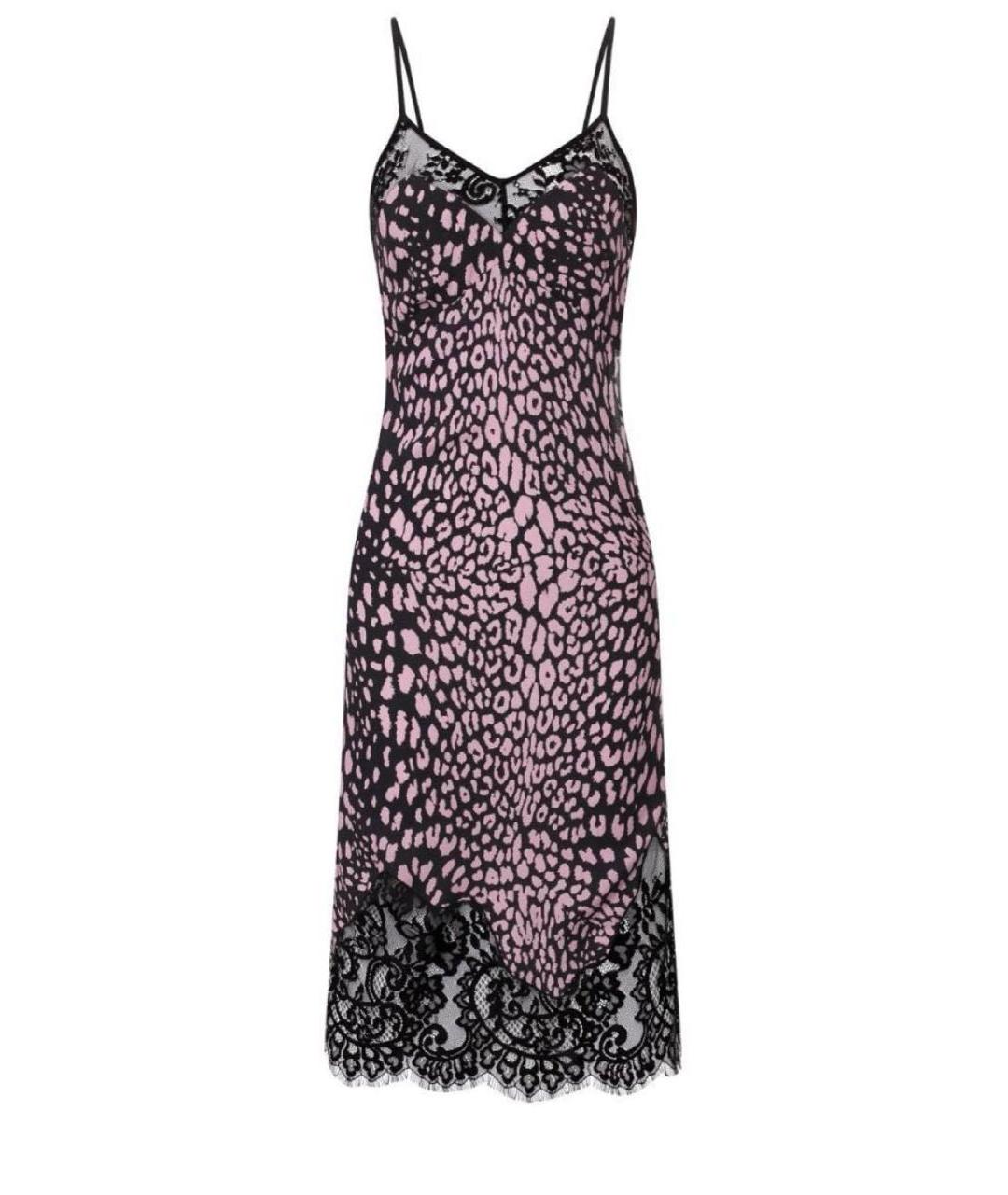 MCQ ALEXANDER MCQUEEN Черное вискозное коктейльное платье, фото 4