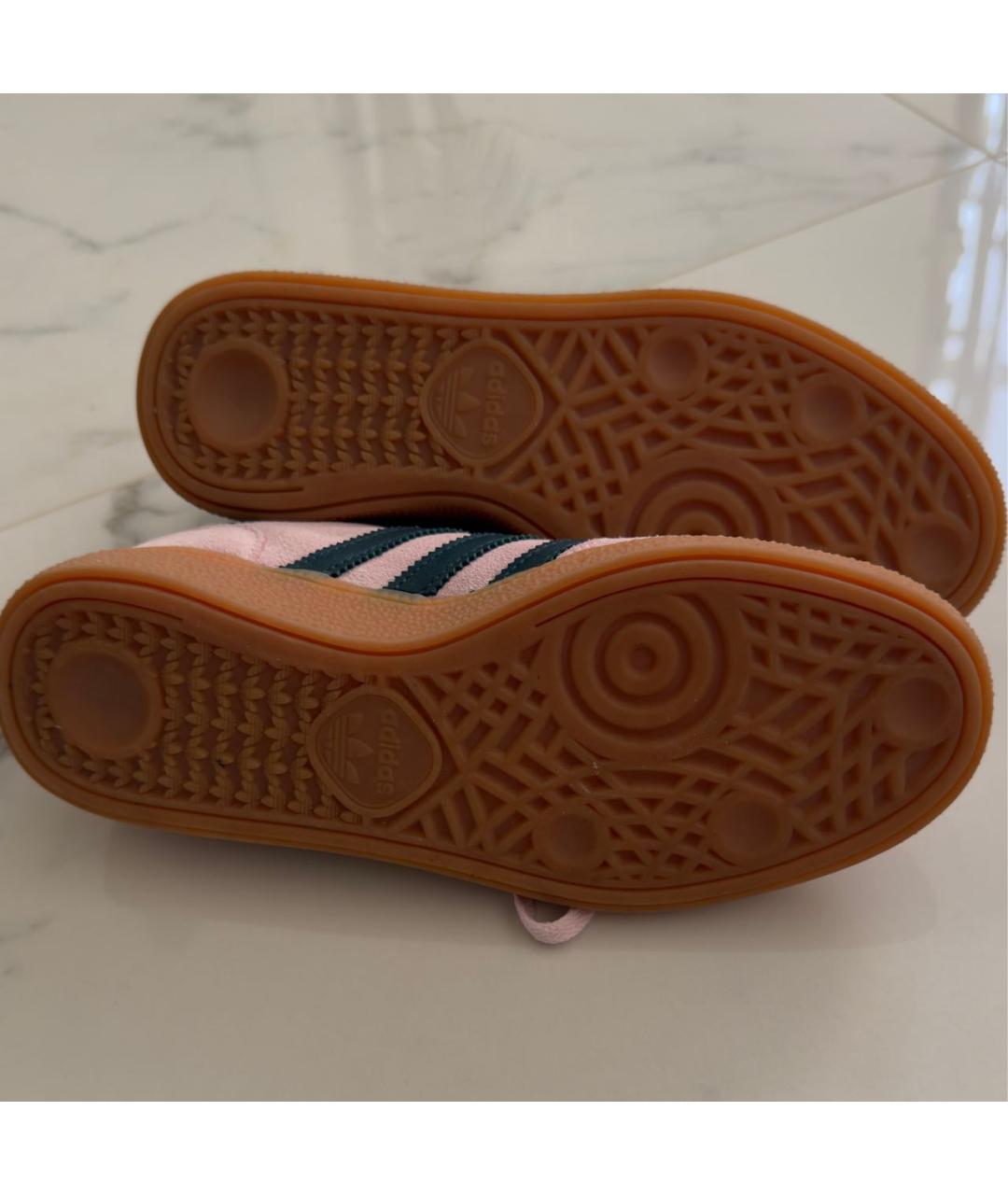 ADIDAS Розовые кожаные кроссовки, фото 4