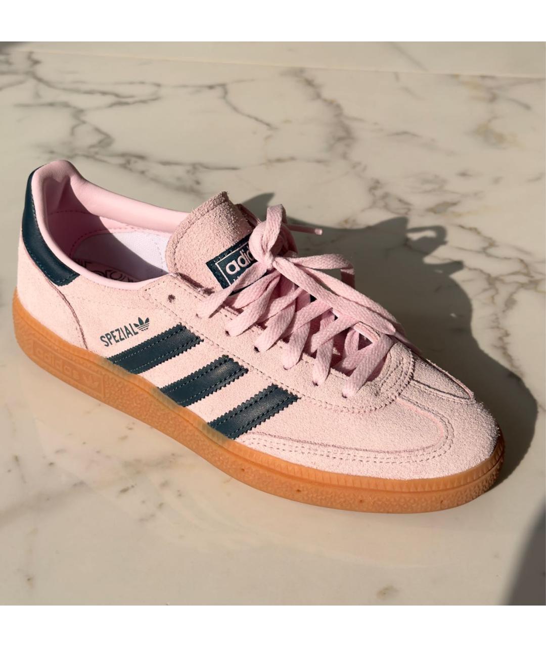 ADIDAS Розовые кожаные кроссовки, фото 7