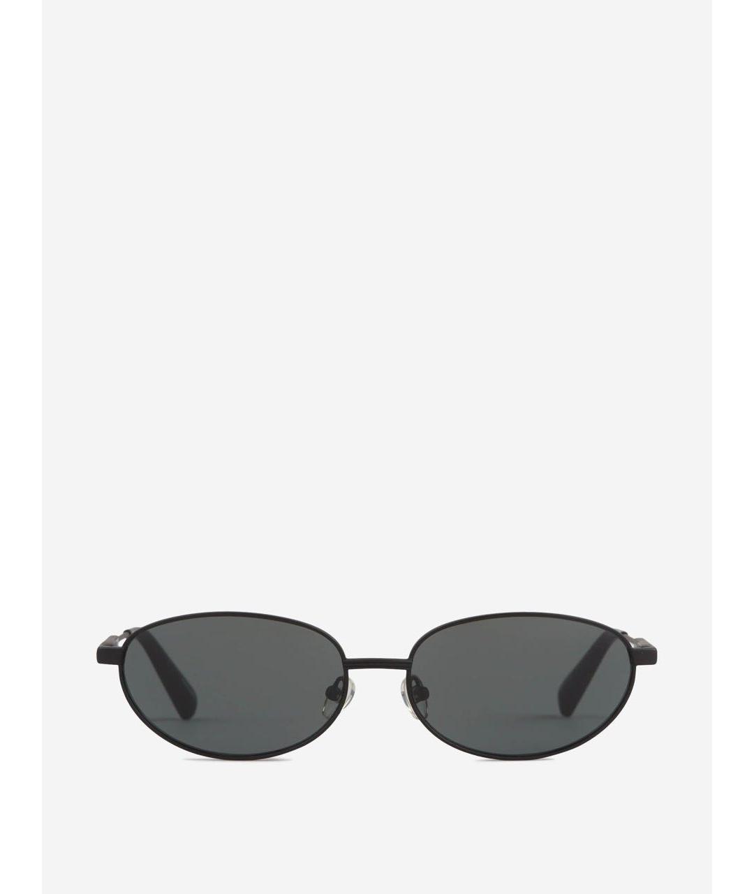 JACQUEMUS Черные металлические солнцезащитные очки, фото 9