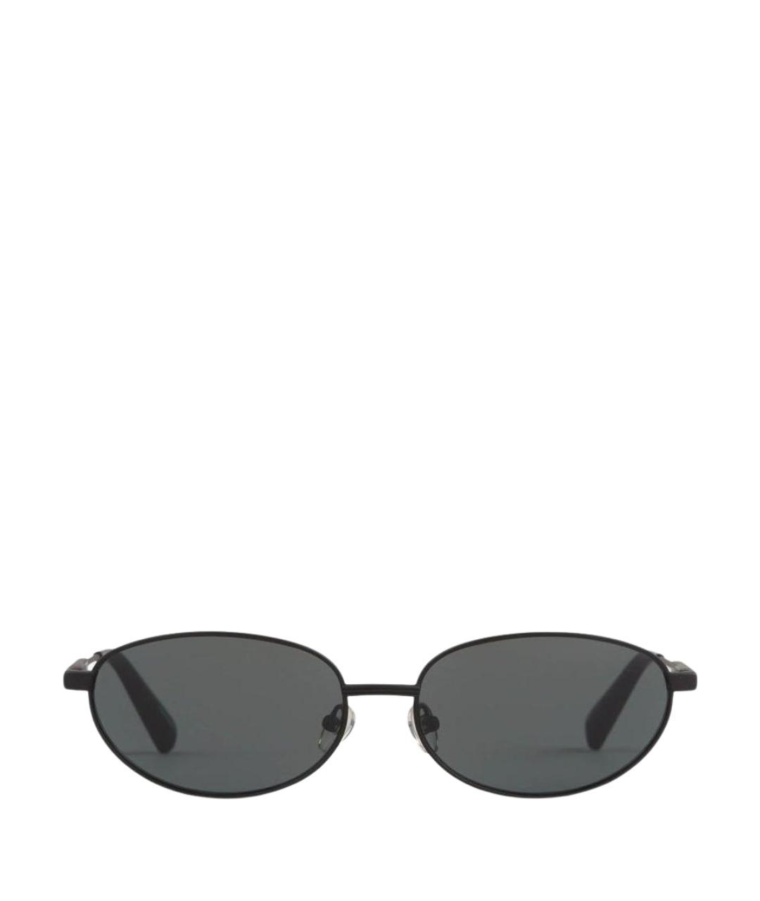 JACQUEMUS Черные металлические солнцезащитные очки, фото 1