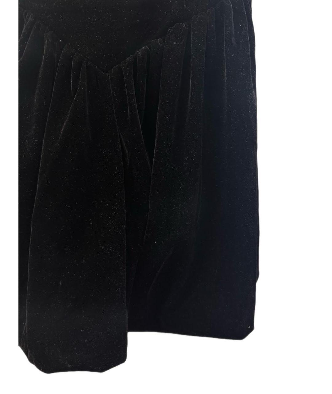 12 STOREEZ Черное бархатное коктейльное платье, фото 4