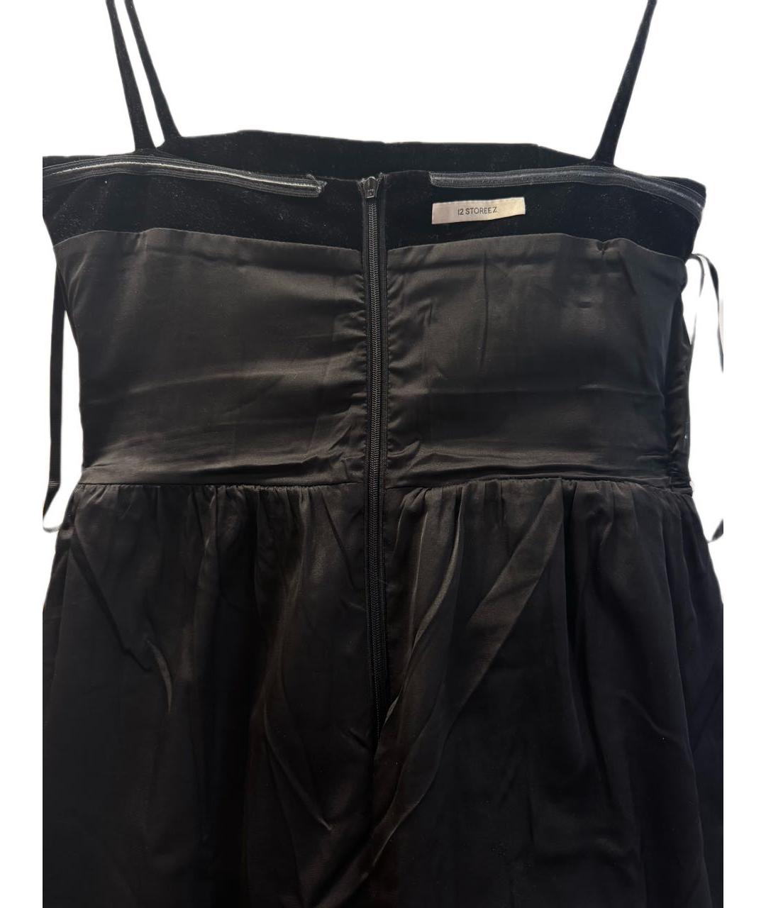 12 STOREEZ Черное бархатное коктейльное платье, фото 3