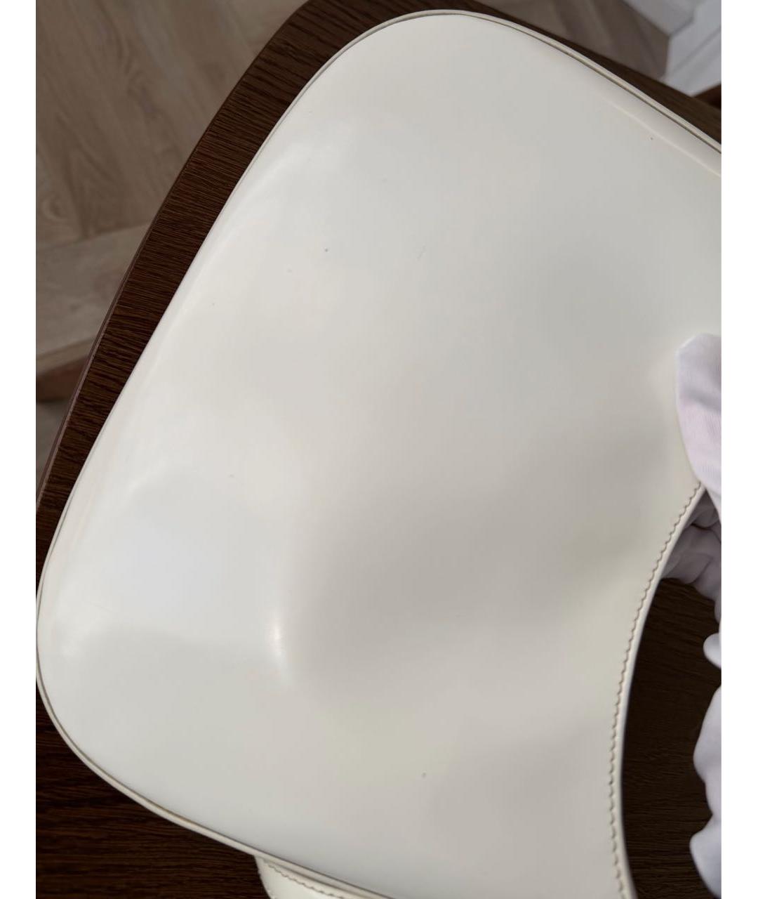 PRADA Белая кожаная сумка через плечо, фото 6