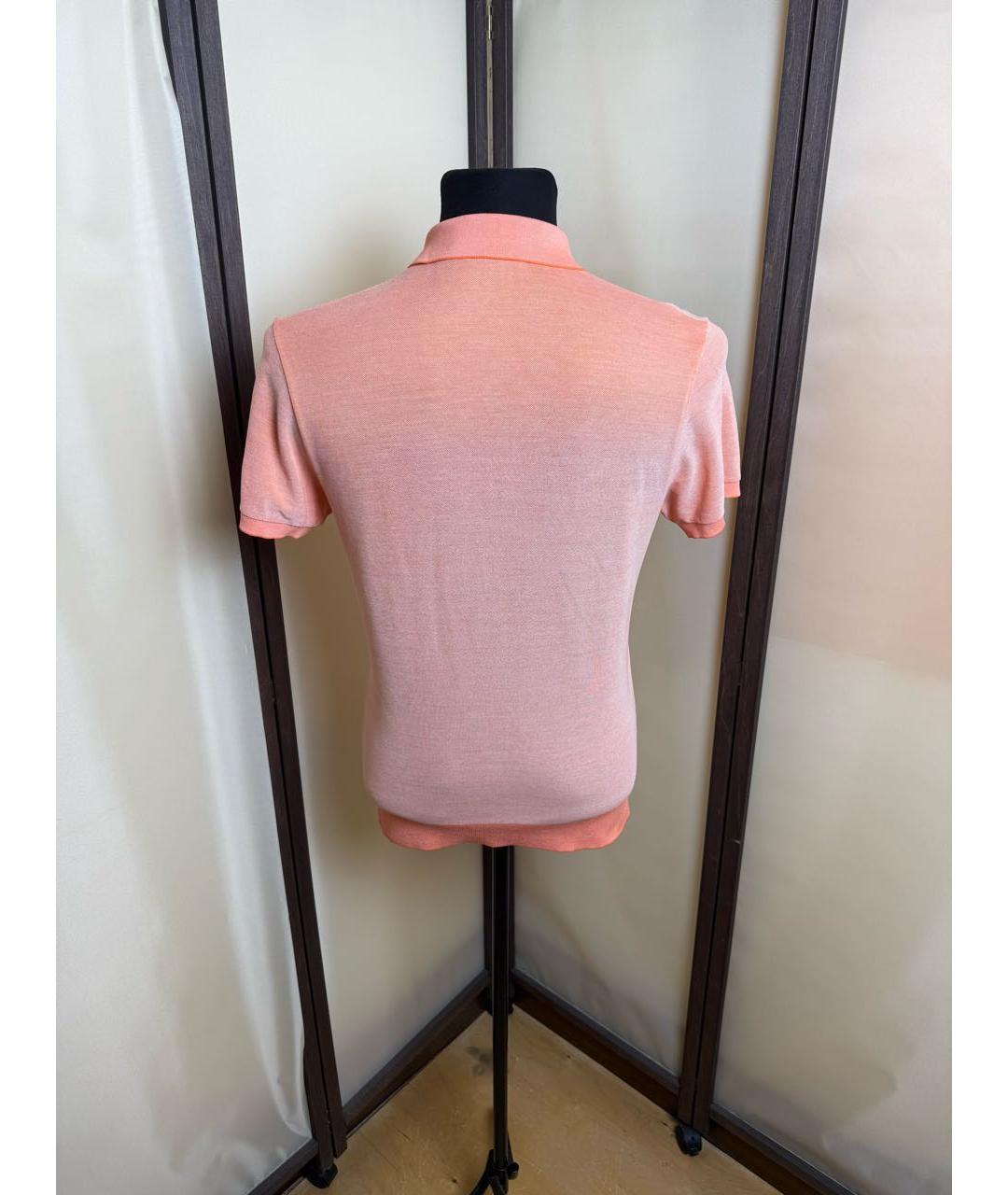 ETRO Оранжевое поло с коротким рукавом, фото 3