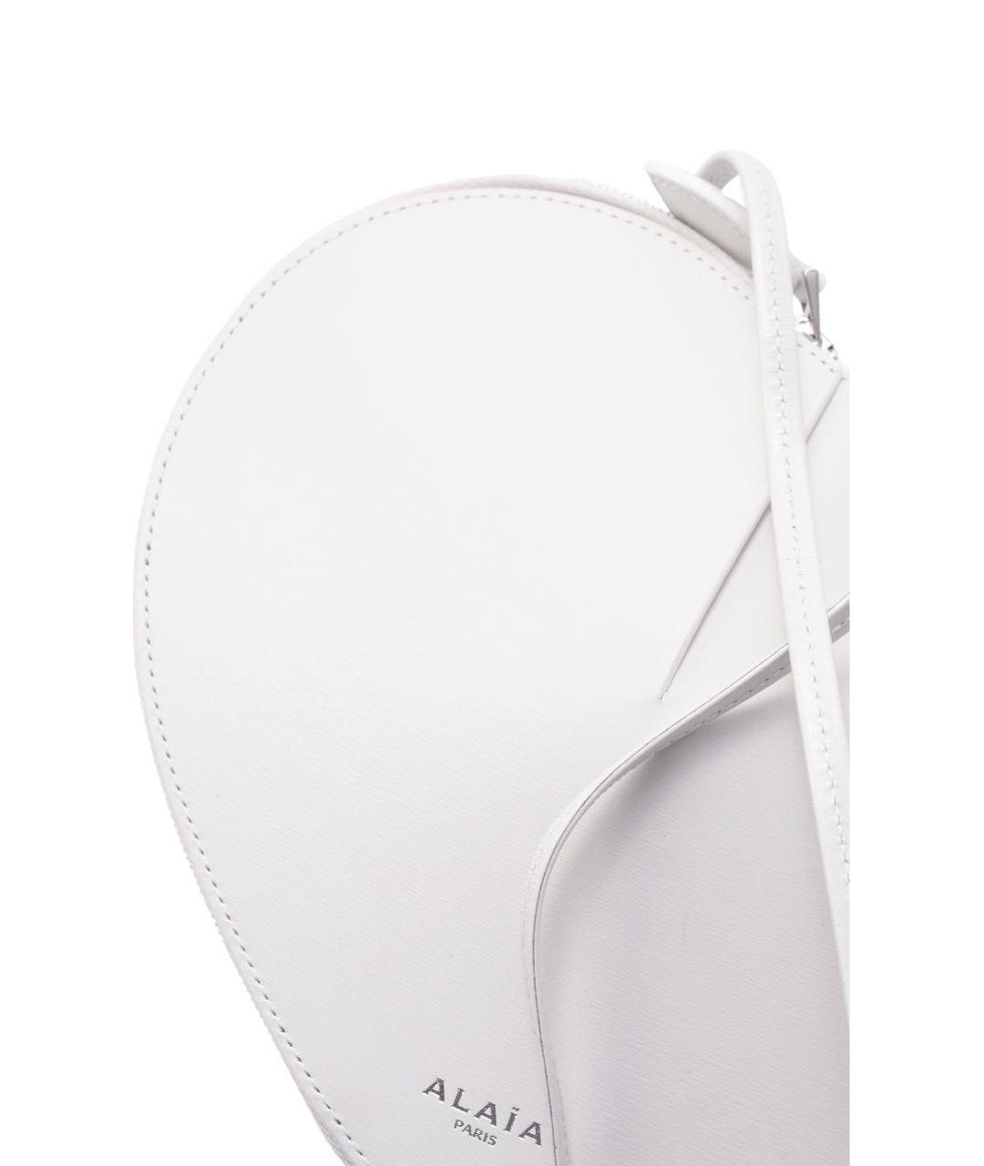 ALAIA Белая кожаная сумка через плечо, фото 2