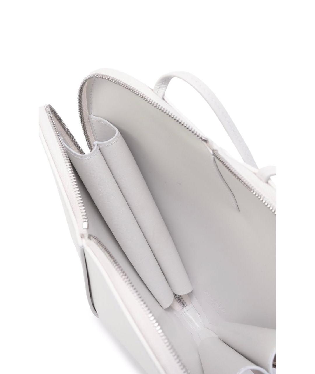 ALAIA Белая кожаная сумка через плечо, фото 3