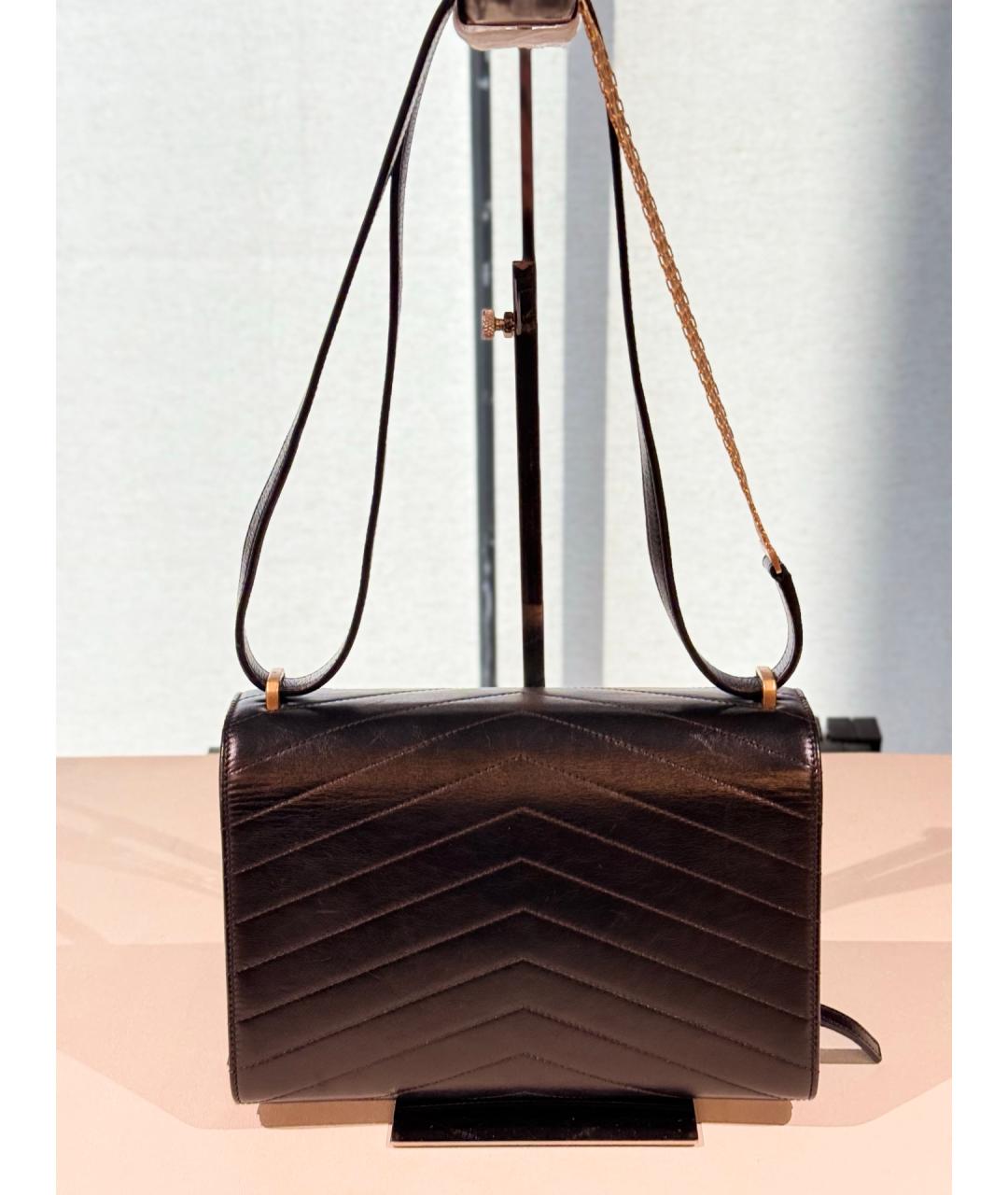 CHANEL Черная кожаная сумка через плечо, фото 5