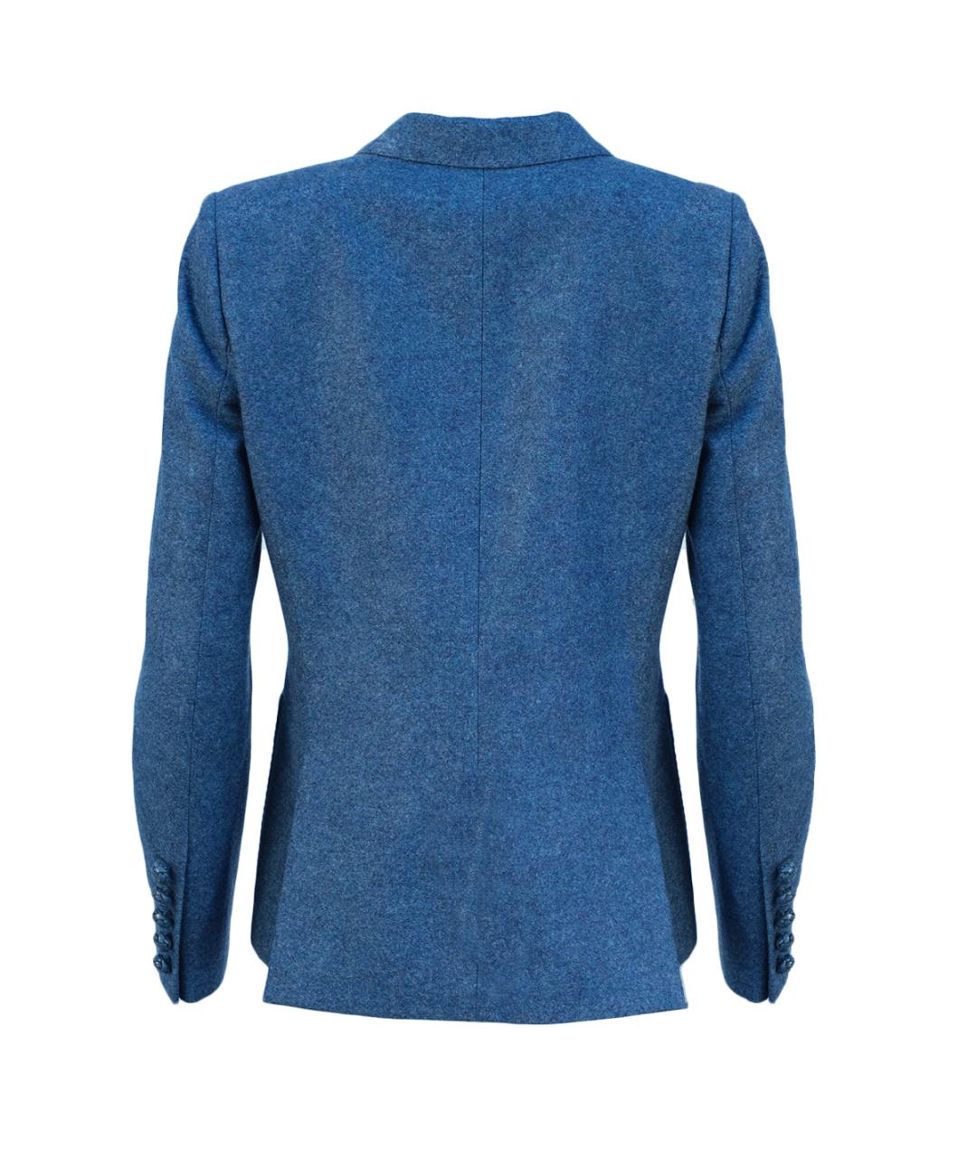 GUCCI Синий шерстяной костюм с брюками, фото 3