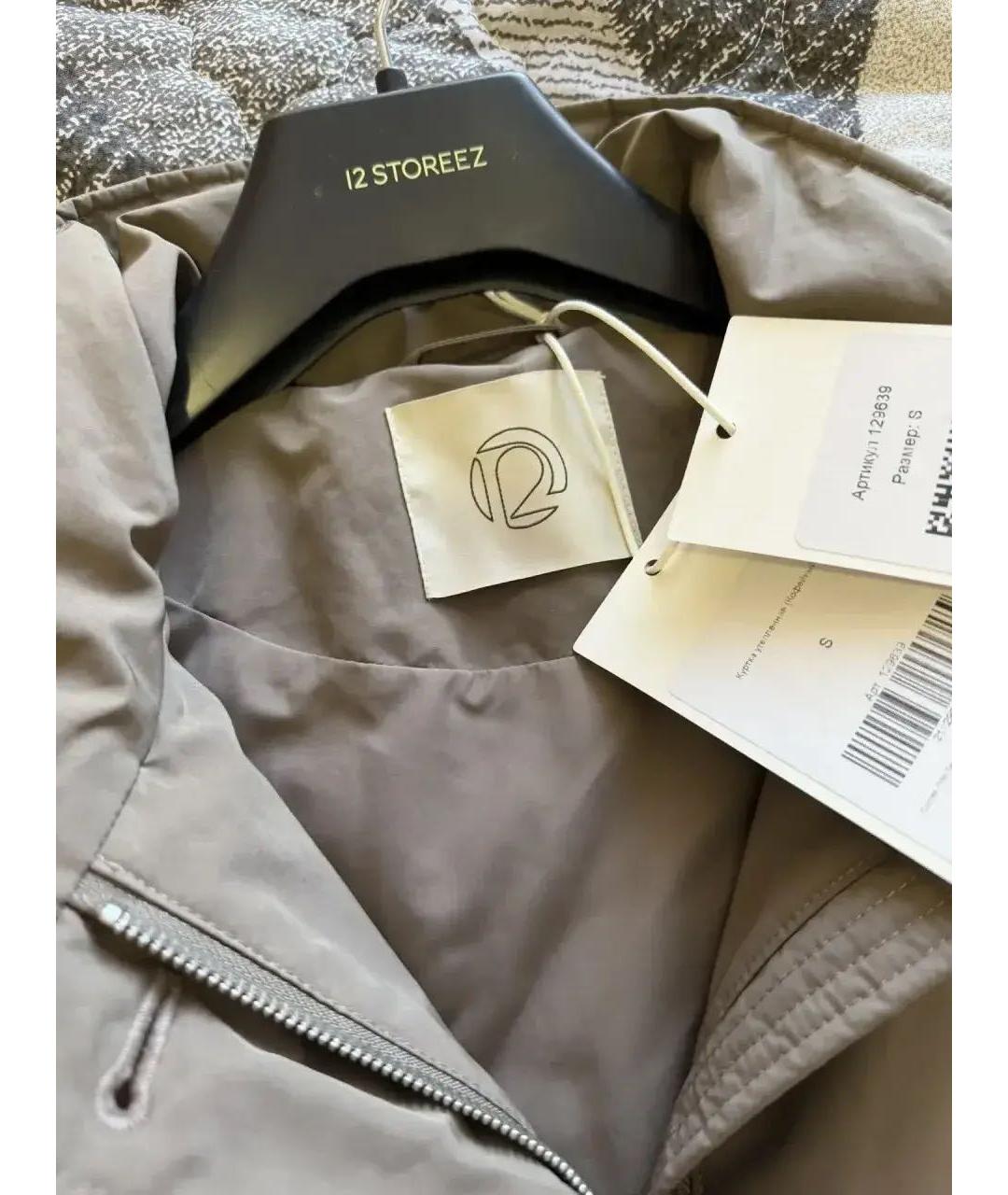 12 STOREEZ Коричневая хлопковая куртка, фото 3