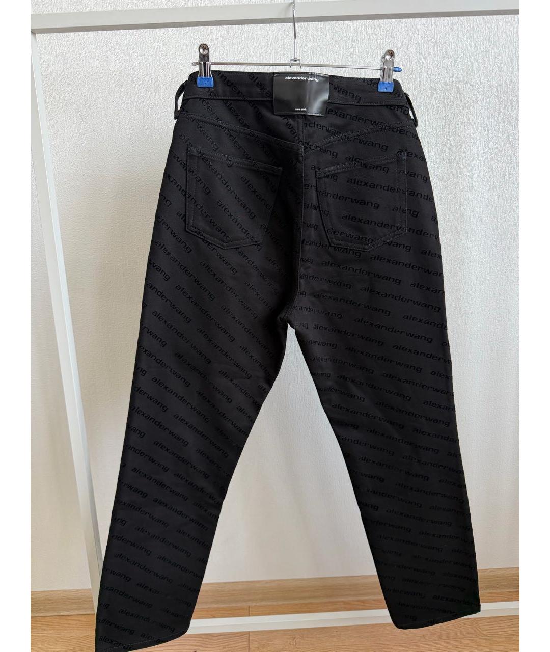 ALEXANDER WANG Черные хлопковые прямые джинсы, фото 2