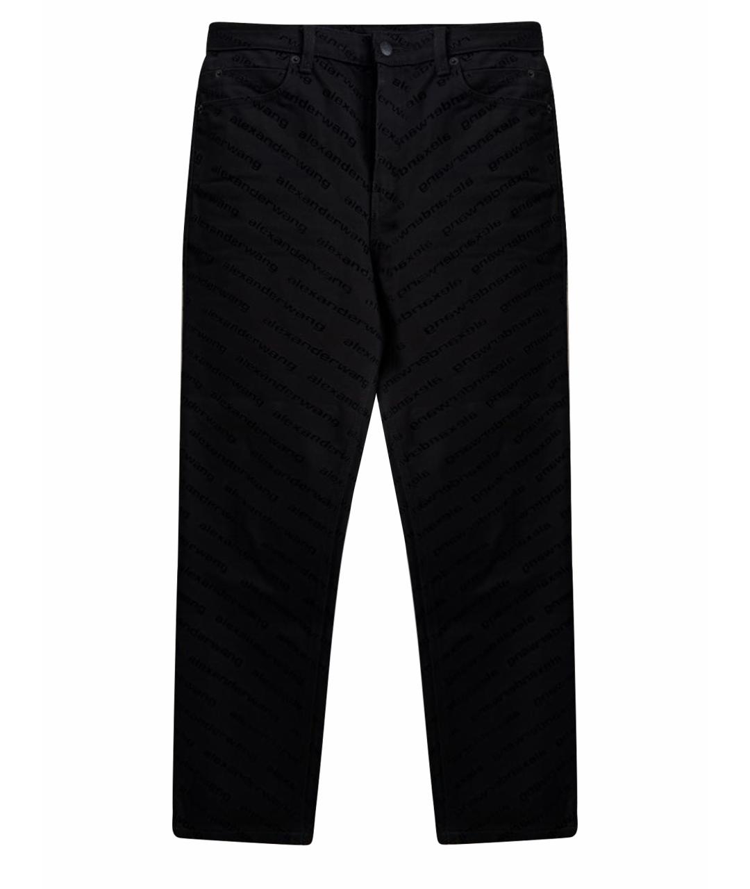 ALEXANDER WANG Черные хлопковые прямые джинсы, фото 1