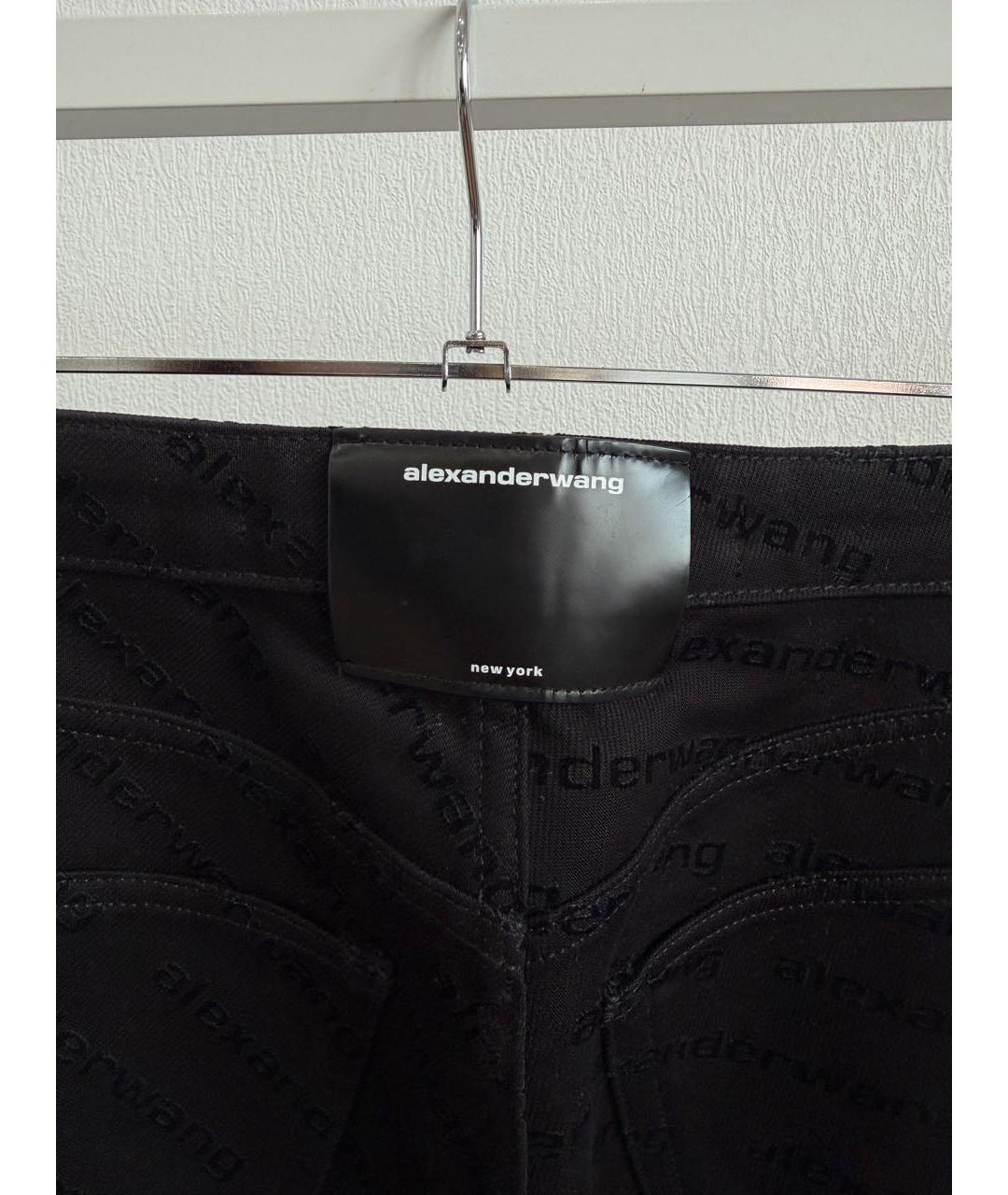 ALEXANDER WANG Черные хлопковые прямые джинсы, фото 5