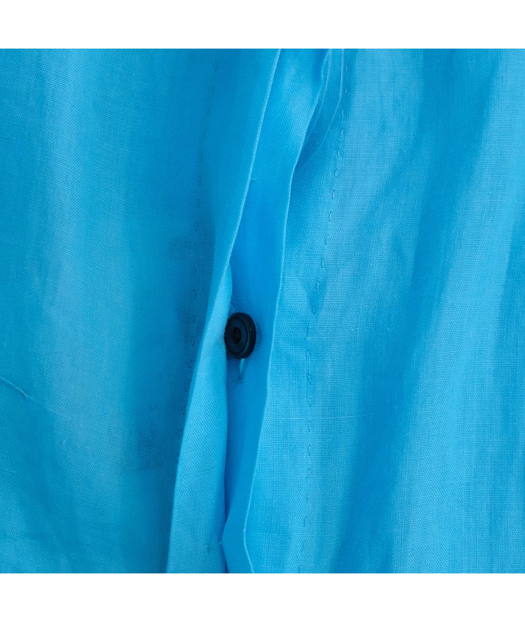 BRIONI Голубое хлопковое повседневное платье, фото 4