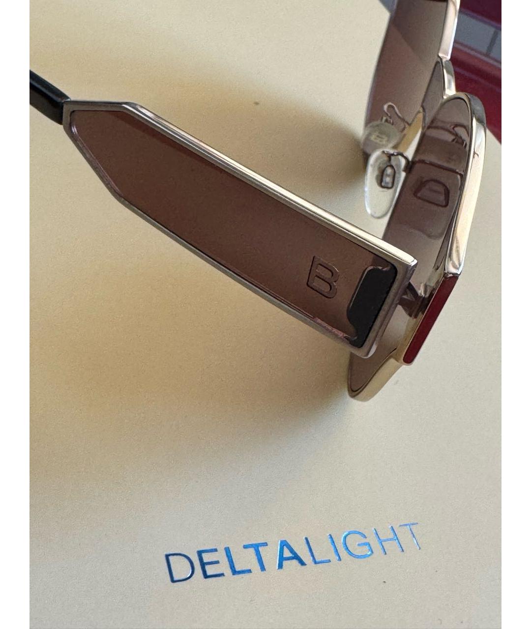 BALENCIAGA Золотые пластиковые солнцезащитные очки, фото 2