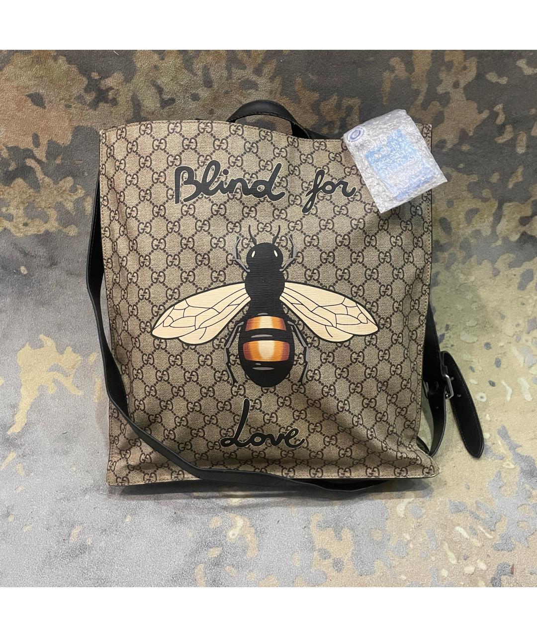 GUCCI Бежевая сумка тоут, фото 2