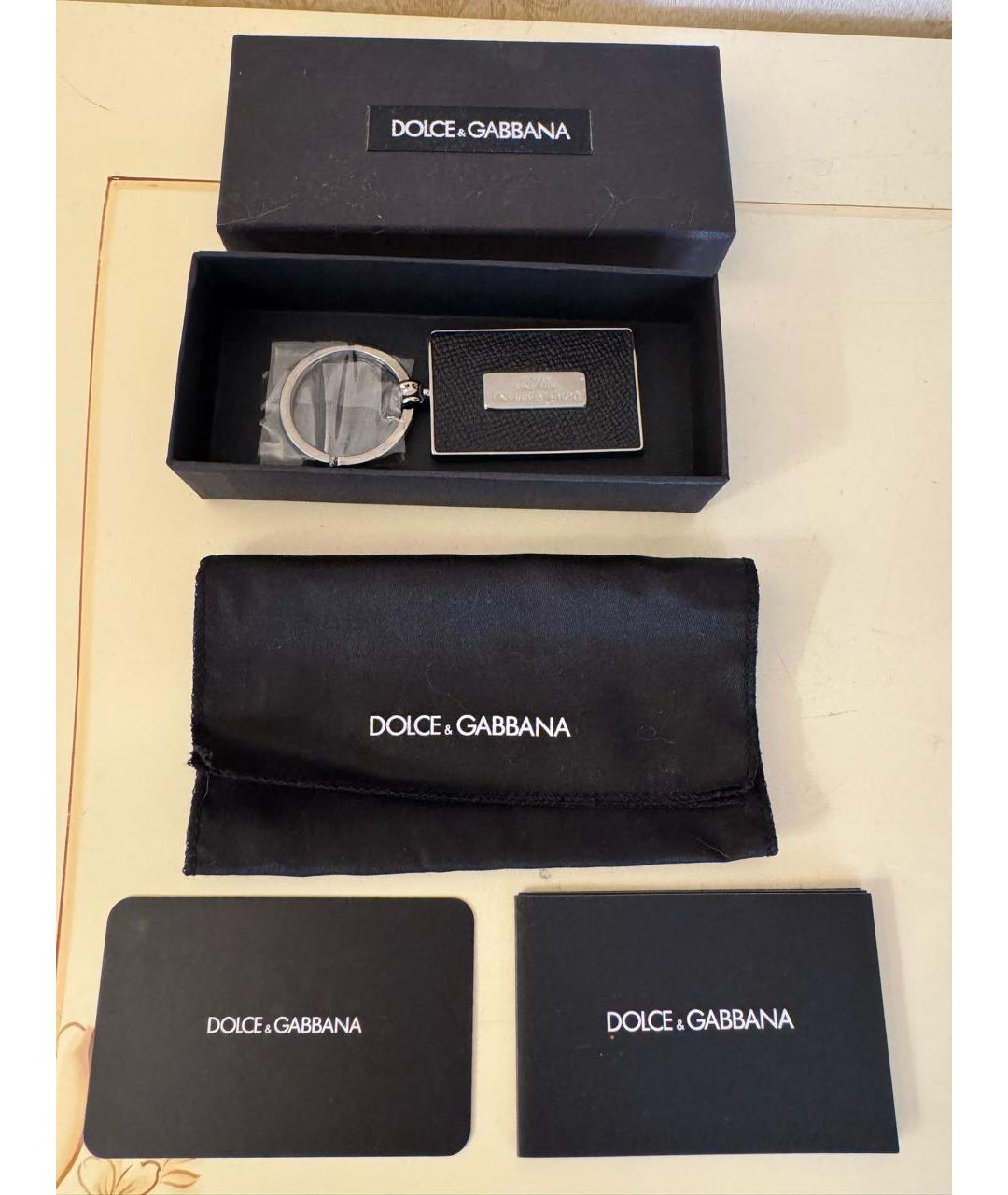 DOLCE&GABBANA Черный брелок, фото 3