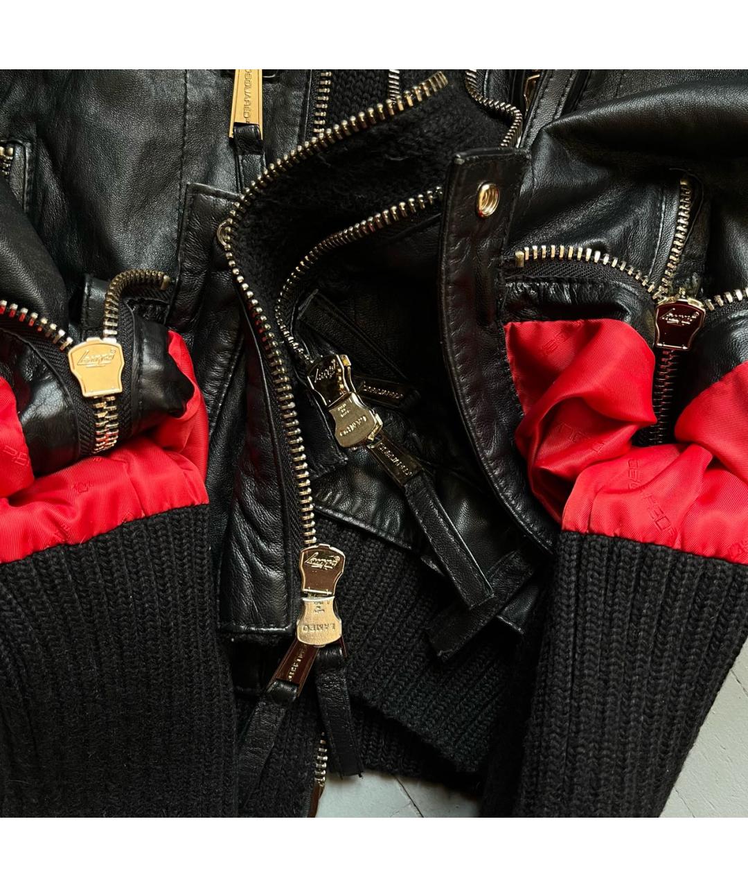 DSQUARED2 Черная кожаная куртка, фото 5