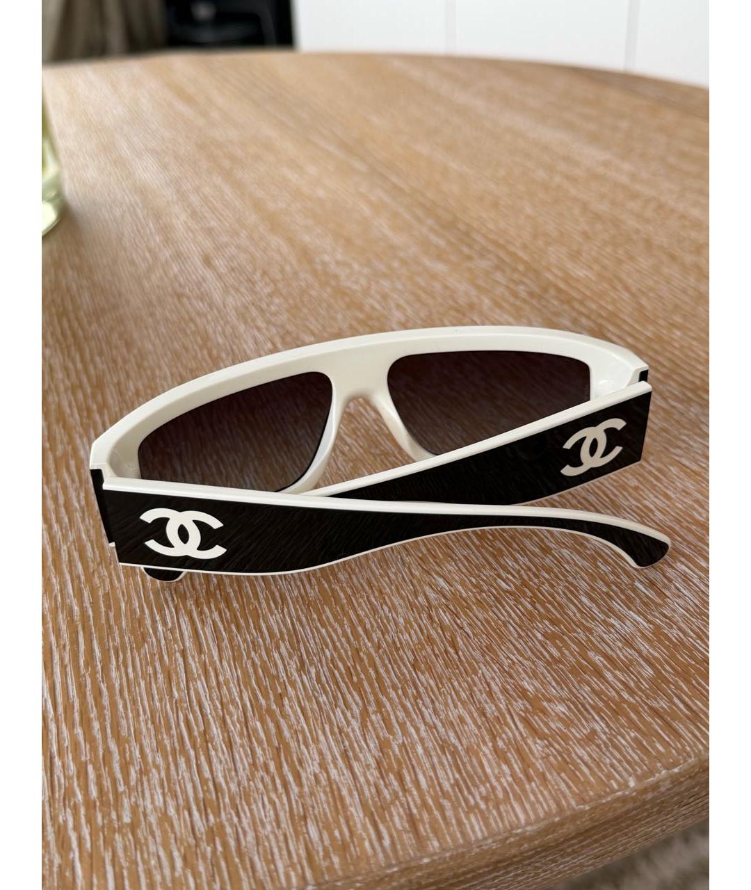 CHANEL Черные пластиковые солнцезащитные очки, фото 3