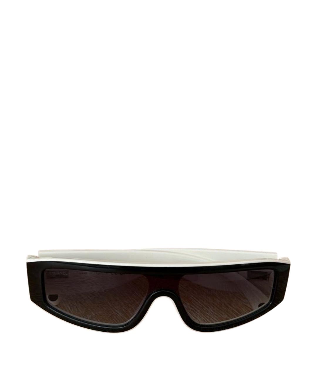 CHANEL Черные пластиковые солнцезащитные очки, фото 1