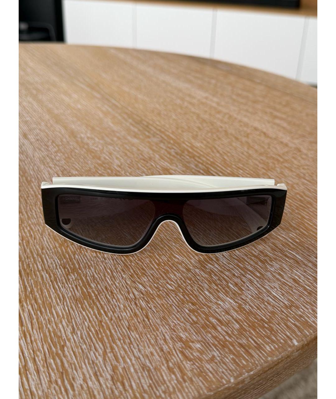 CHANEL Черные пластиковые солнцезащитные очки, фото 9