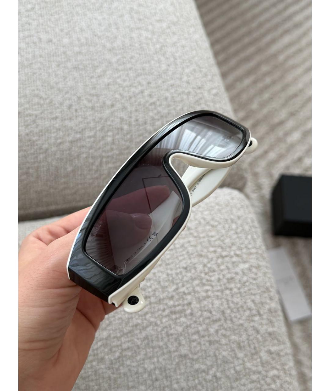 CHANEL Черные пластиковые солнцезащитные очки, фото 8