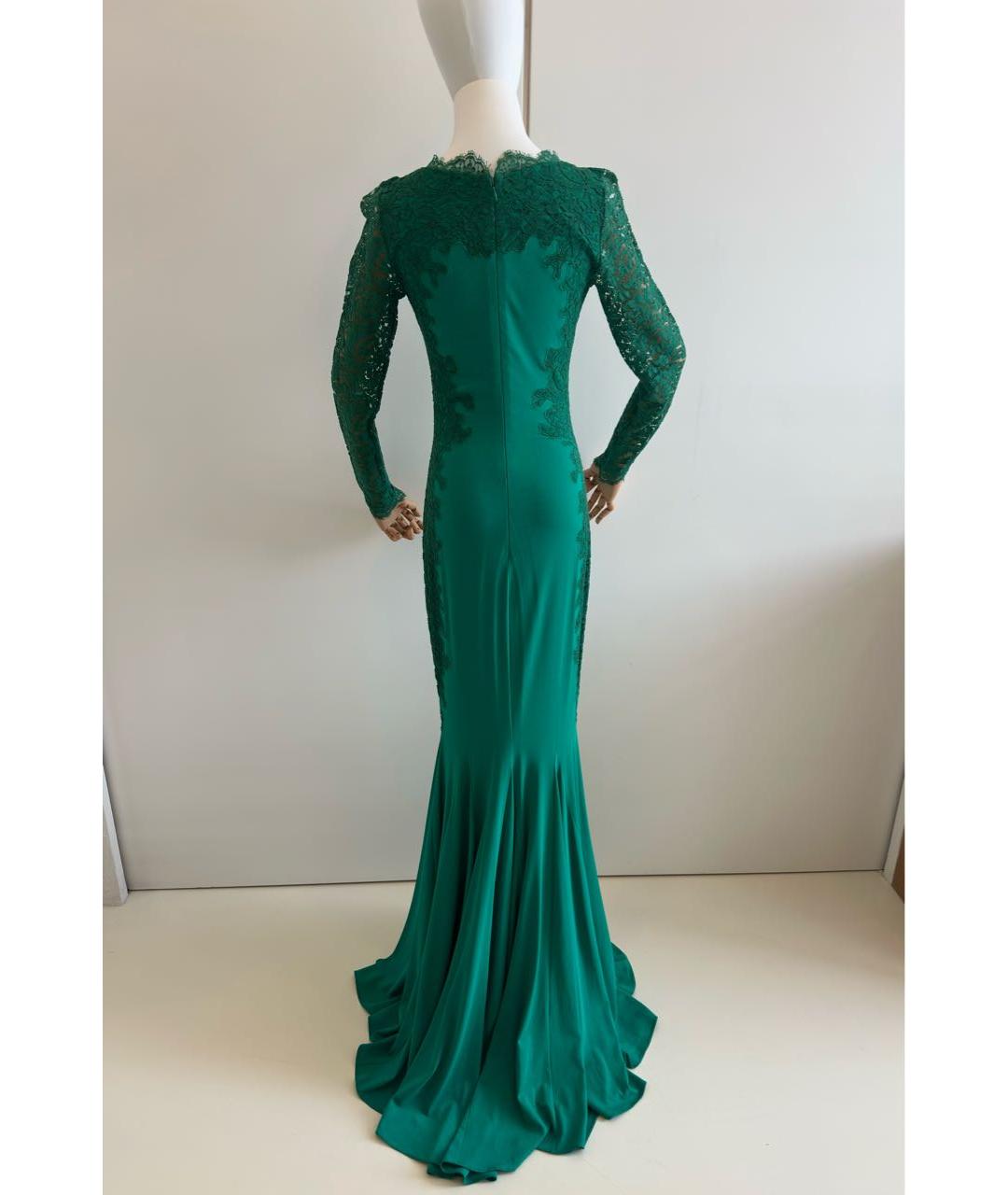 BLUMARINE Зеленые вискозное вечернее платье, фото 2