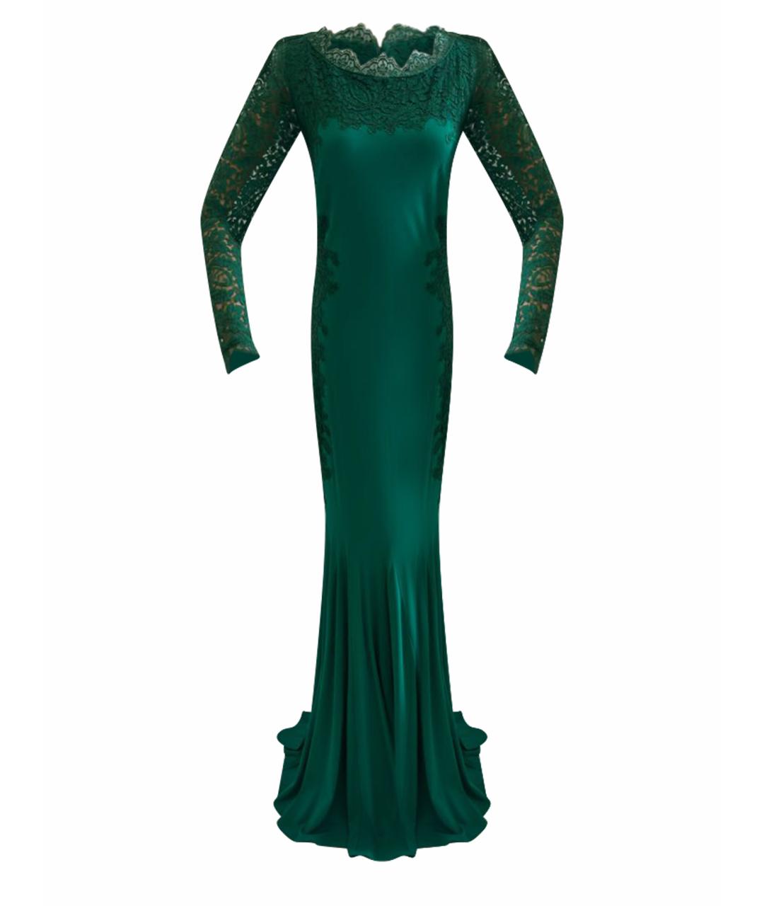 BLUMARINE Зеленые вискозное вечернее платье, фото 1