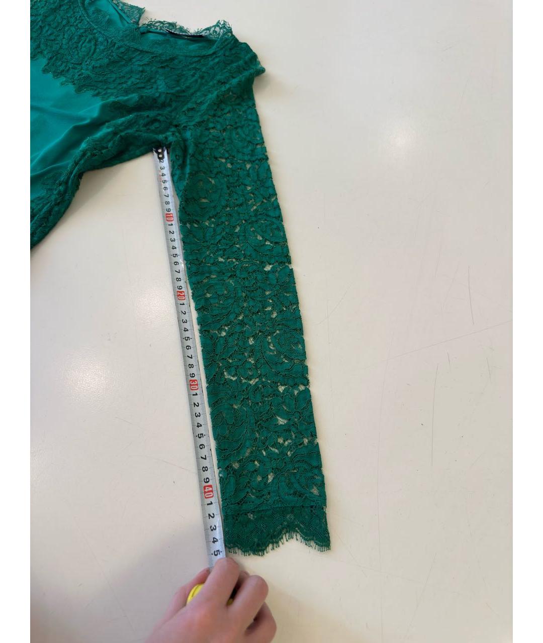 BLUMARINE Зеленые вискозное вечернее платье, фото 7
