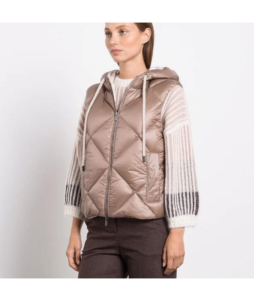 PESERICO Бежевый жилет, фото 2