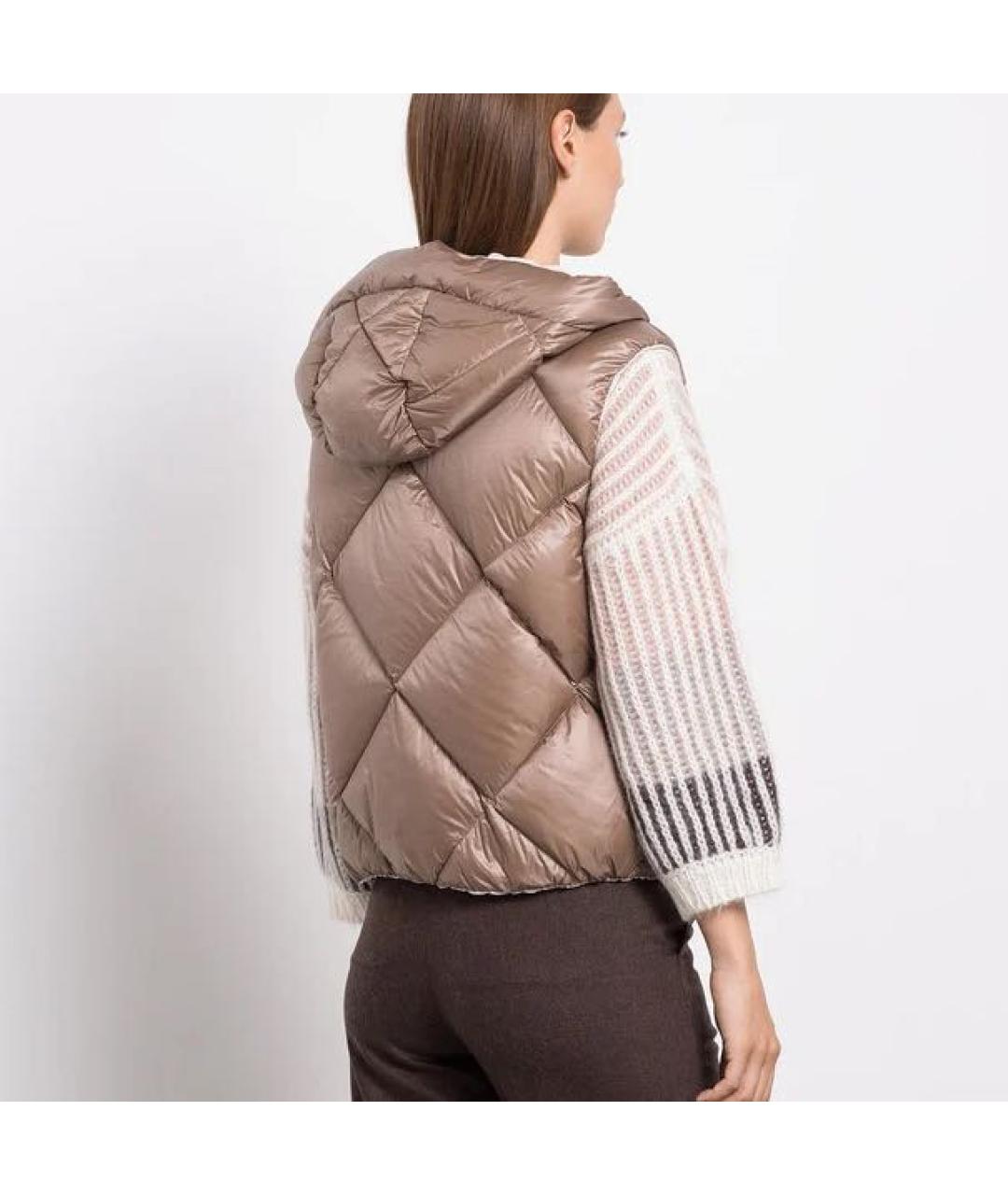 PESERICO Бежевый жилет, фото 3