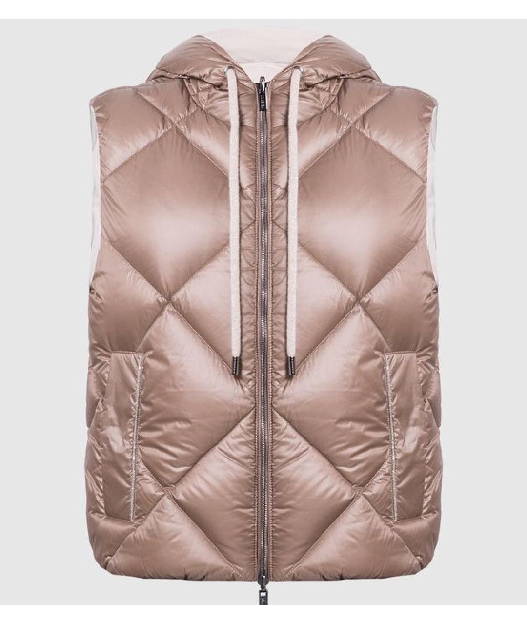 PESERICO Бежевый жилет, фото 5