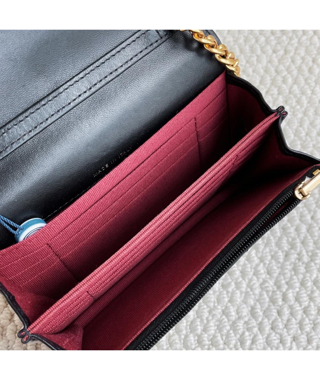 CHANEL Черная кожаная сумка через плечо, фото 9