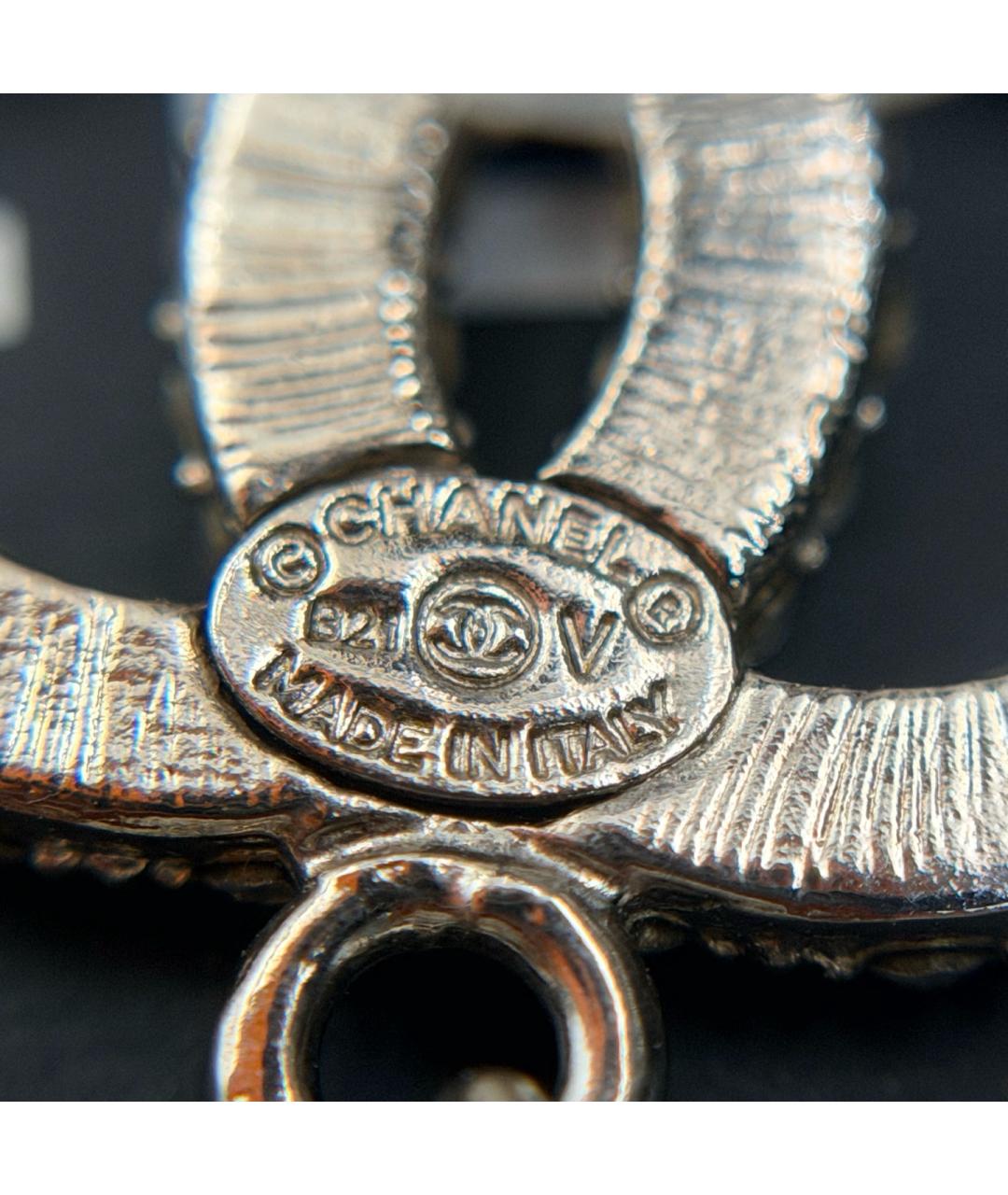 CHANEL Серебряные металлические серьги, фото 4