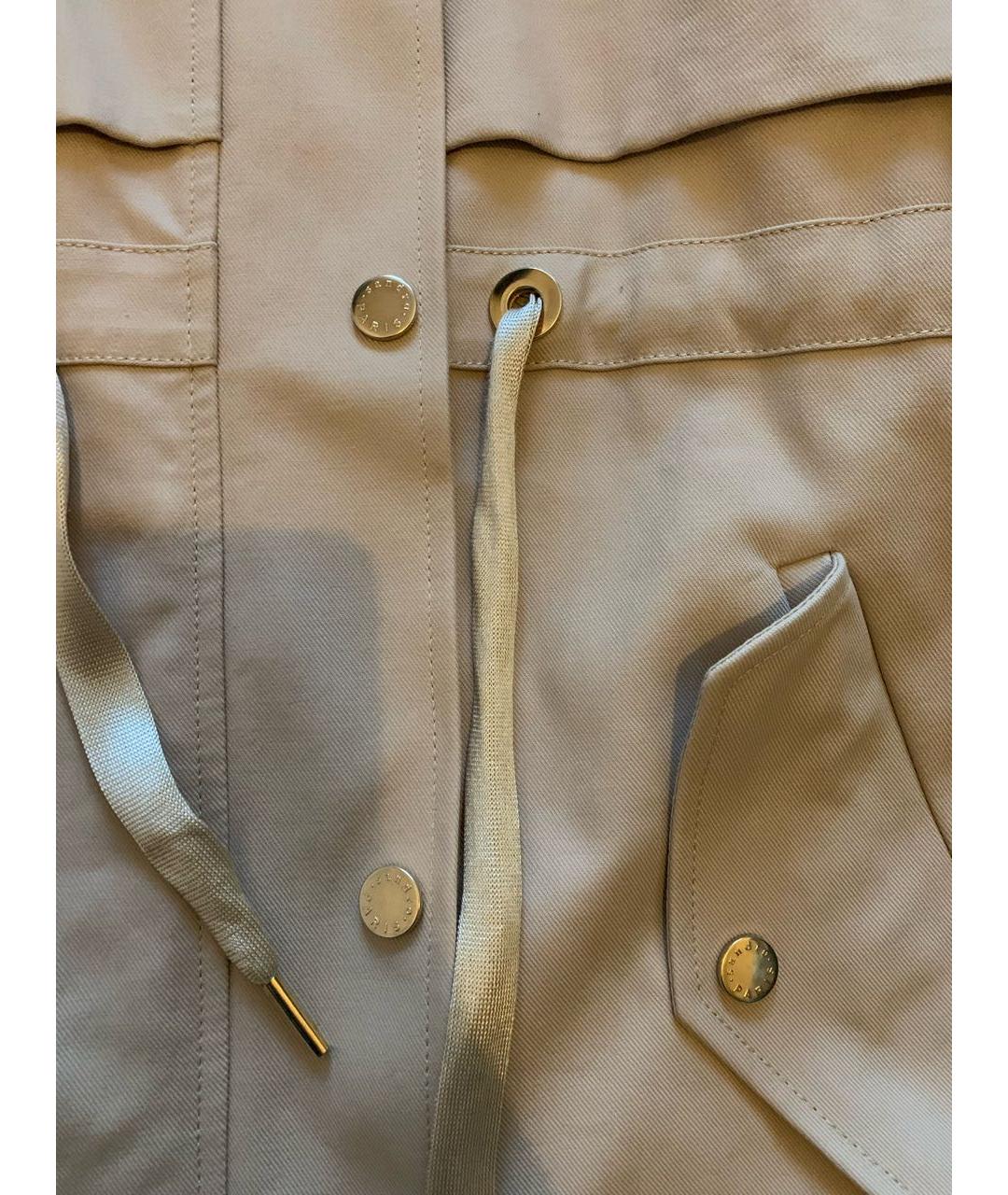 SANDRO Бежевый хлопковый тренч/плащ, фото 4