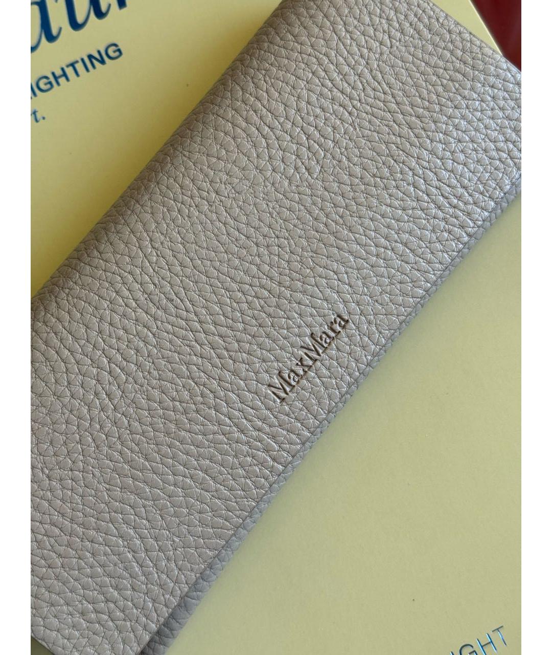 WEEKEND MAX MARA Серебряные металлические солнцезащитные очки, фото 4