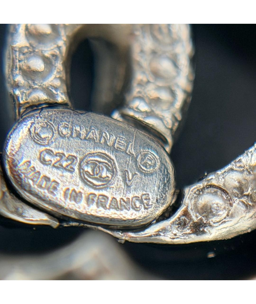 CHANEL Серебряные металлические серьги, фото 4