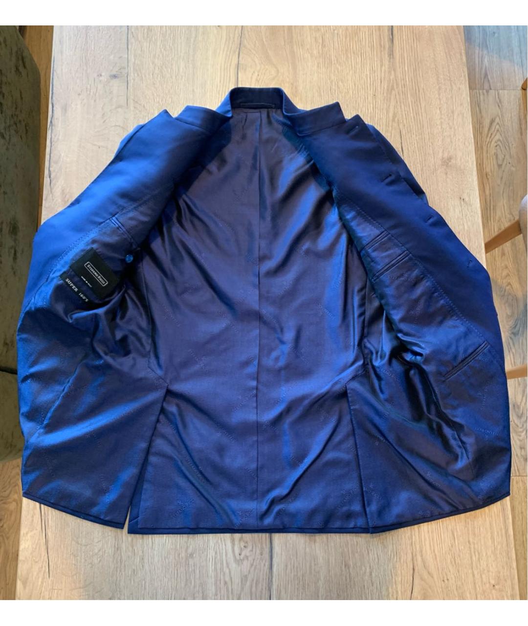 STEFANO RICCI Синий классический костюм, фото 5