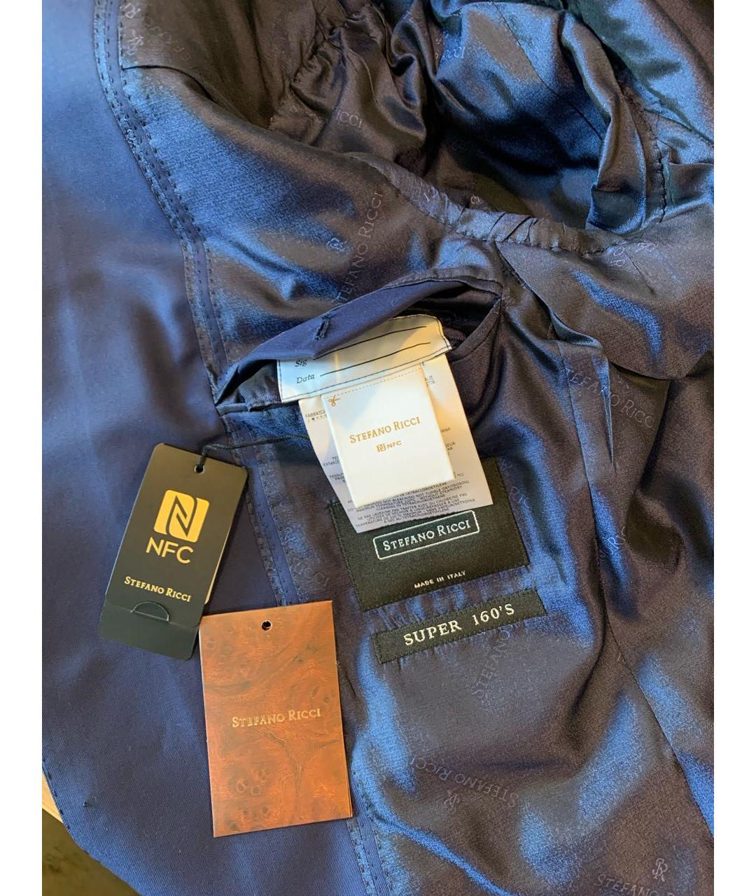 STEFANO RICCI Синий классический костюм, фото 3